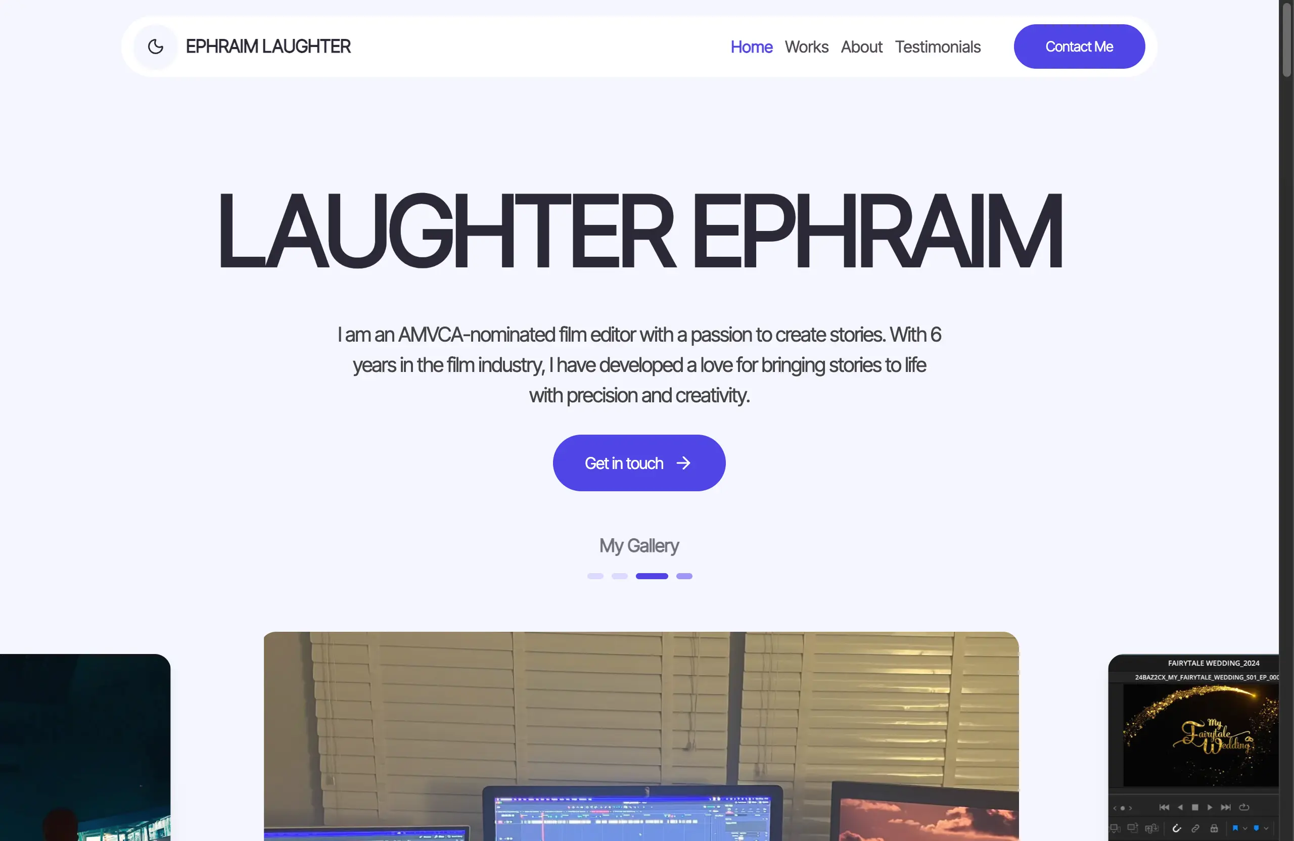 Laughter Ephraim portfolio website